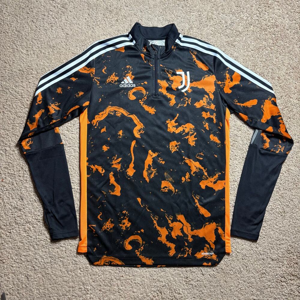 Adidas‎ 2020-2021 Juventus AOP Training Top Long Sleeve Black men’s Sz M